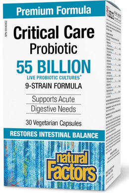 NATURAL FACTORS Critical Care Probiotic (55 Billion - 30 vcaps)