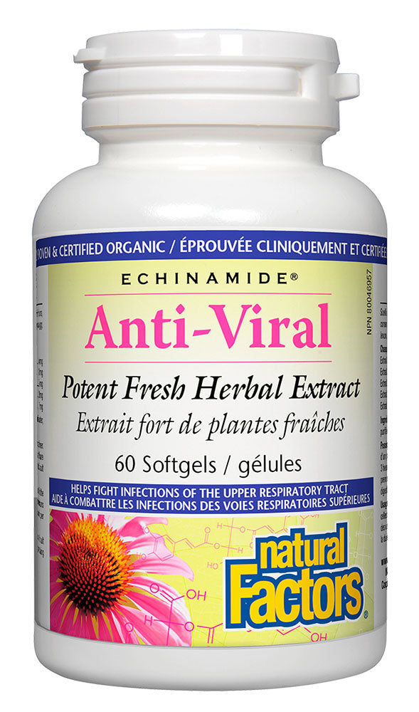 NATURAL FACTORS Echinamide Anti-Viral (60 sgels)