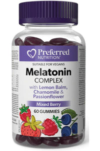 PREFERRED NUTRITION Melatonin Complex (Berry - 60 gummies)