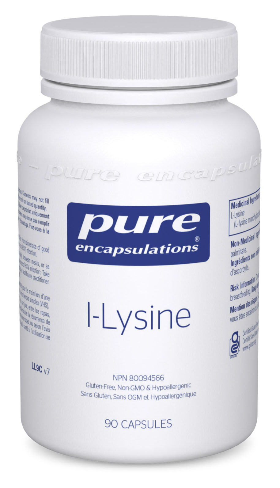 PURE ENCAPSULATIONS l-Lysine (90 veg caps))