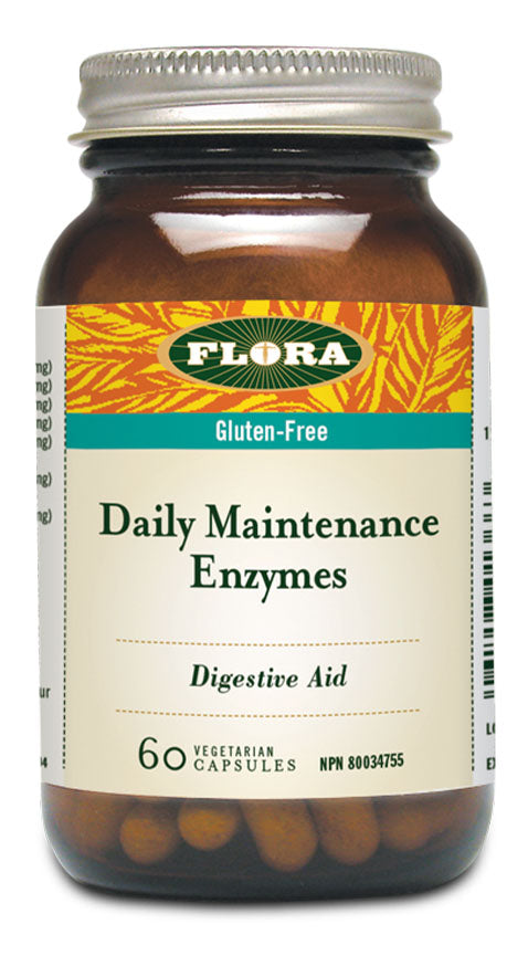 FLORA Daily Maintenance Enzymes (60 veg caps)