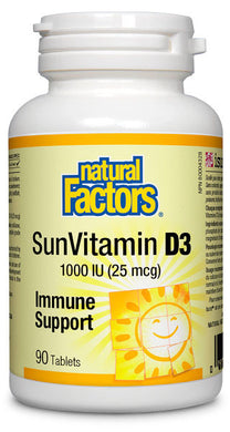 NATURAL FACTORS SunVitamin D3 (1000 IU - 90 tabs)