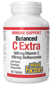 x NATURAL FACTORS Balanced C Extra (500 mg - 180 tabs)