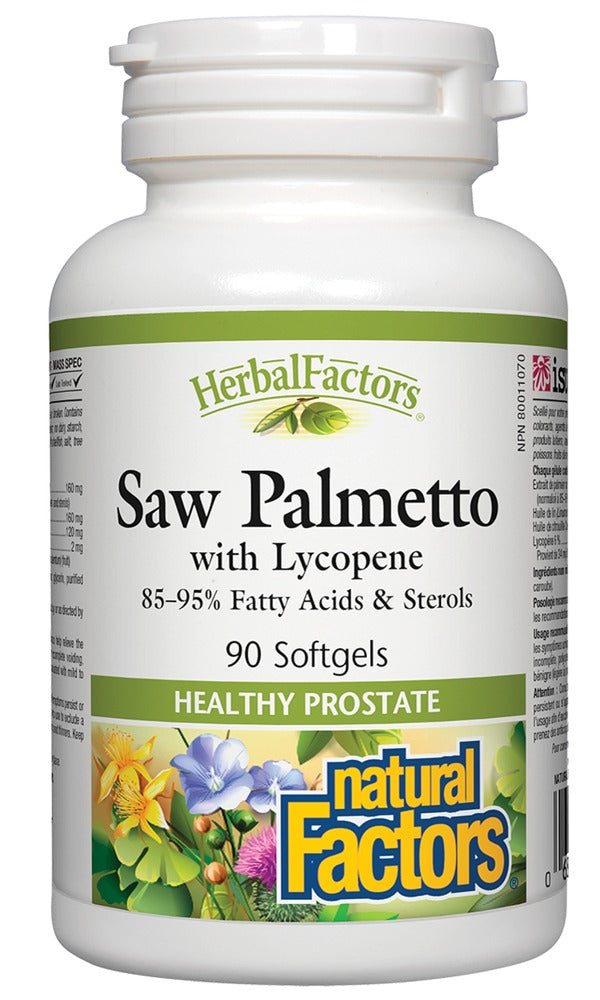 HERBAL FACTORS Saw Palmetto w/Lycopene (90 caps )