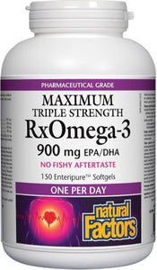 NATURAL FACTORS RxOmega-3 (900 mg - 150 sgels)