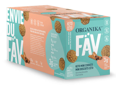 ORGANIKA Fav Keto Mini Cookies Snickerdoodle (30 gr - 12 sachets)