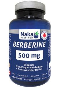 NAKA Platinum Berberine (500 MG - 60 + 30 vcaps)