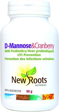 NEW ROOTS D-Mannose & Cranberry w/probiotics ( 50 gr )