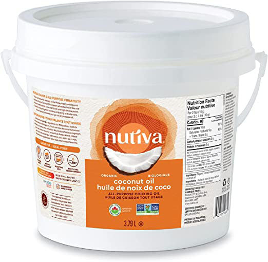 NUTIVA Organic Refined Coconut Oil (3.79 Litres)