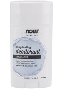 NOW  Deodorant Stick (Long-Lasting Unscented - 62 grams)