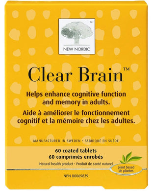 NEW NORDIC Clear Brain (60 tabs)