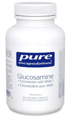 PURE ENCAPSULATIONS Glucosamine + Chondroitin with MSM (120 veg caps)