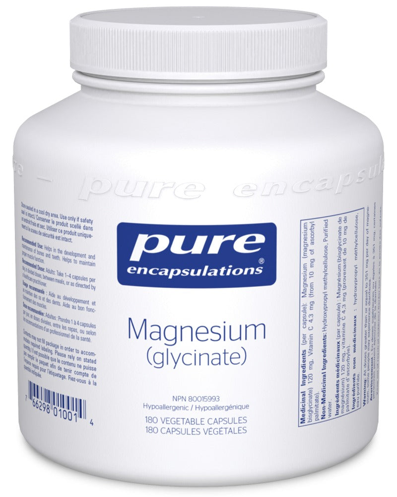 PURE ENCAPSULATIONS Magnesium (glycinate) (180 veg caps)