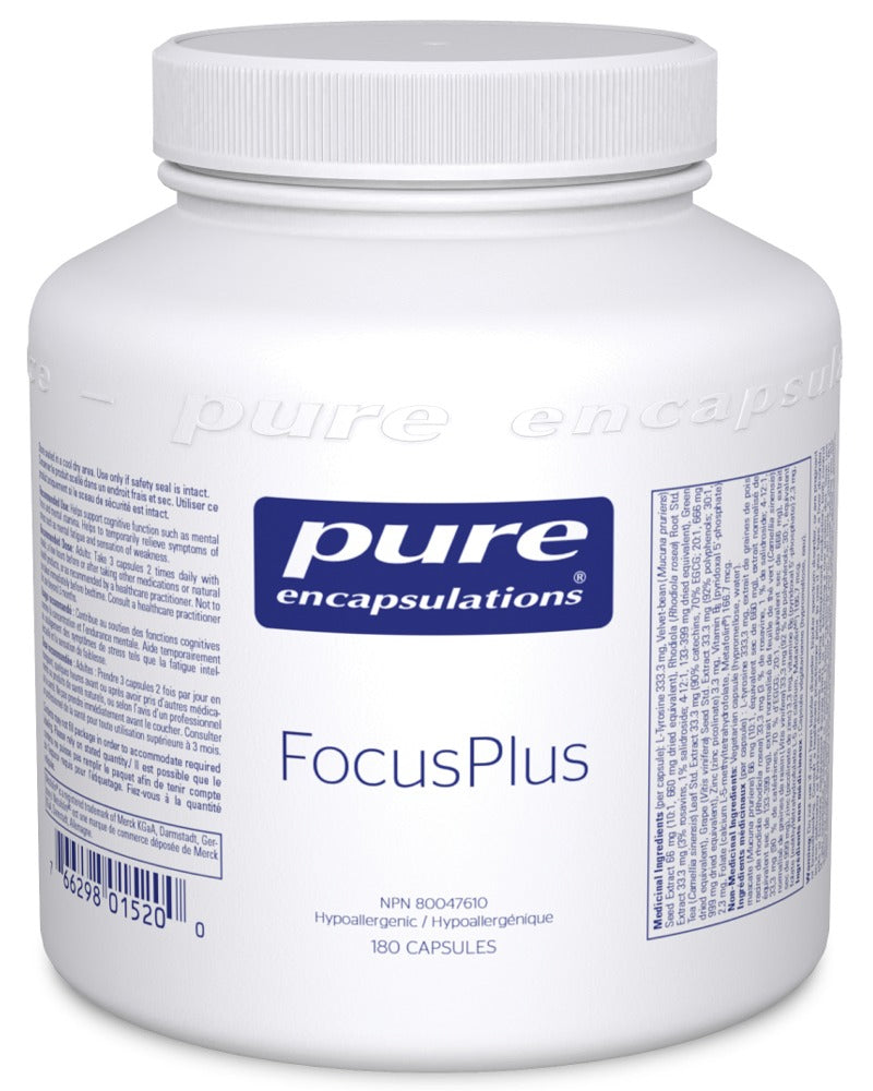 PURE ENCAPSULATIONS FOCUSPLUS (180 caps)