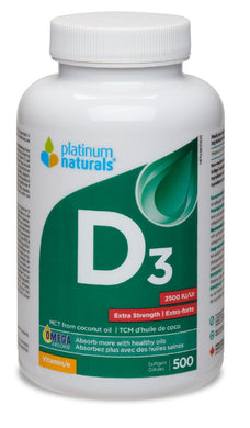 PLATINUM Vitamin D3 (2500 iu - 500 sgels)