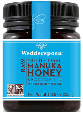 WEDDERSPOON 100% Raw Manuka Honey (Kfactor 12 - 250 Gr)