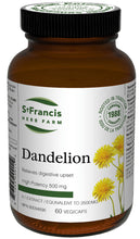 Load image into Gallery viewer, ST FRANCIS HERB FARM Dandelion (60 veg caps)