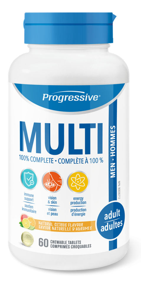 PROGRESSIVE Multi Adult Men (Citrus - 60 veg cap)