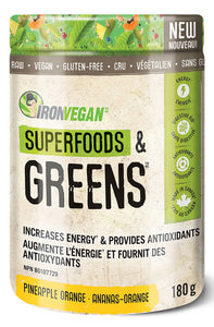 IRON VEGAN Superfoods & Greens (Pineapple Orange - 180 gr)